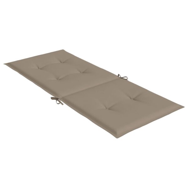 Stolsdynor 4 st taupe 120x50x3 cm tyg - Bild 5