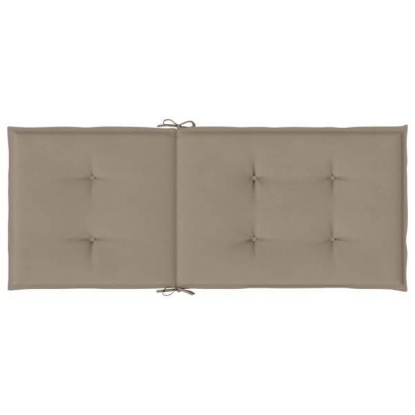 Stolsdynor 4 st taupe 120x50x3 cm tyg - Bild 6