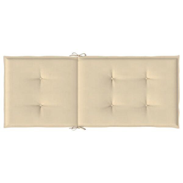 Stolsdynor 2 st beige 120x50x3 cm tyg - Bild 6