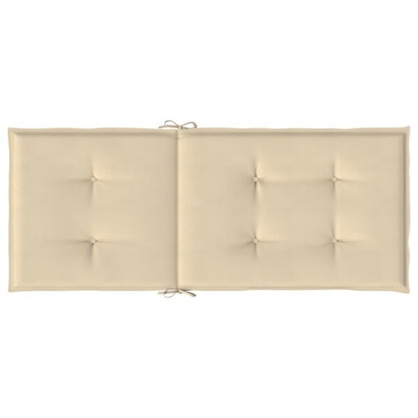 Stolsdynor 4 st beige 120x50x3 cm tyg - Bild 6