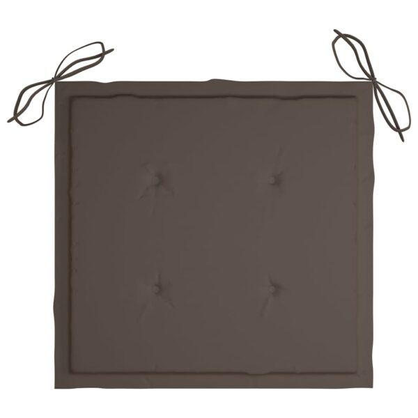 Stolsdynor 4 st taupe 40x40x3 cm oxfordtyg - Bild 3