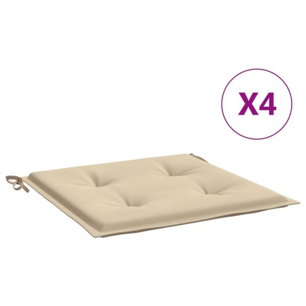 Stolsdynor 4 st beige 40x40x3 cm oxfordtyg - Bild 2