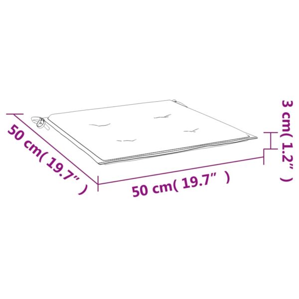 Stolsdynor 2 st antracit 50x50x3 cm oxfordtyg - Bild 8