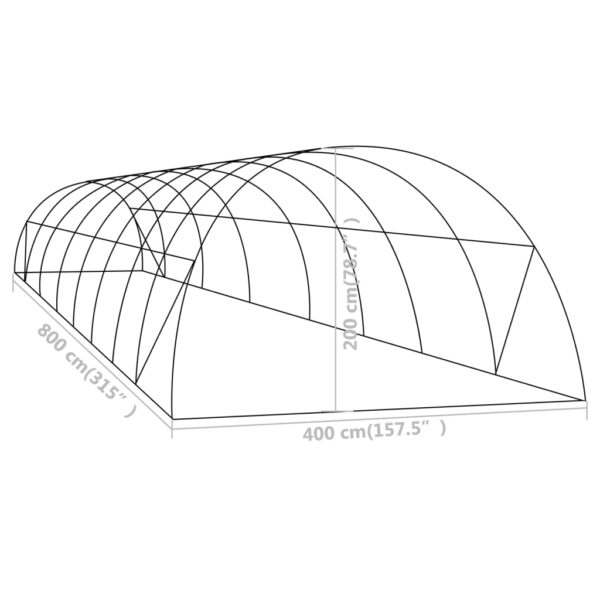 Växthus 32 m² 8x4x2 m - Bild 10