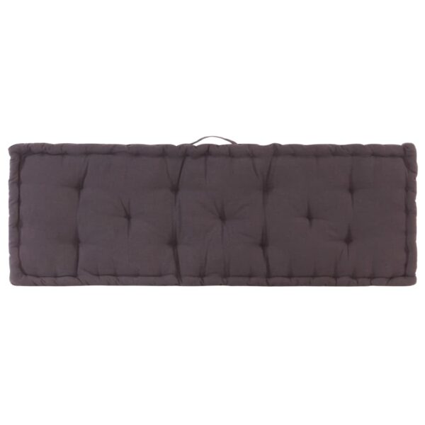 Dyna till pallsoffa bomull 120x40x7 cm antracit - Bild 4