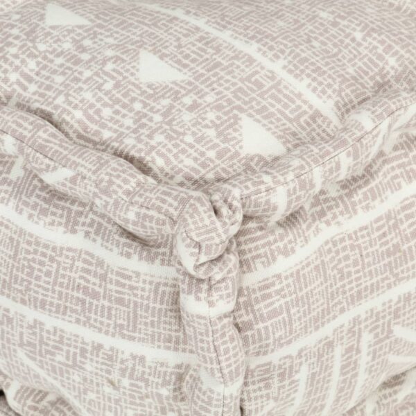 287699  Modular Pouffe Beige Fabric - Bild 4