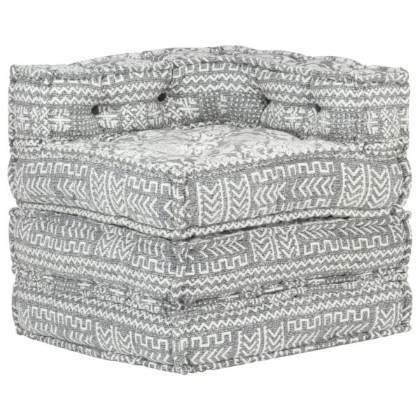 287700  Modular Pouffe Light Grey Fabric