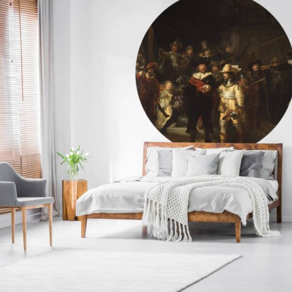 WallArt Tapet cirkelformad The Night Watch 142,5 cm - Bild 3