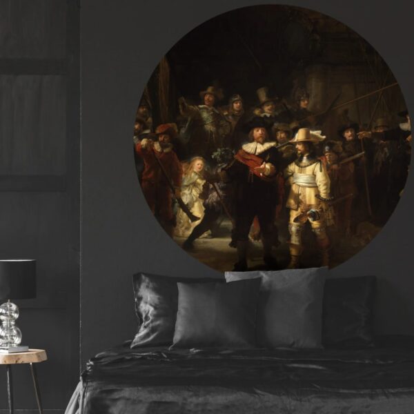 WallArt Tapet cirkelformad The Night Watch 142,5 cm - Bild 4