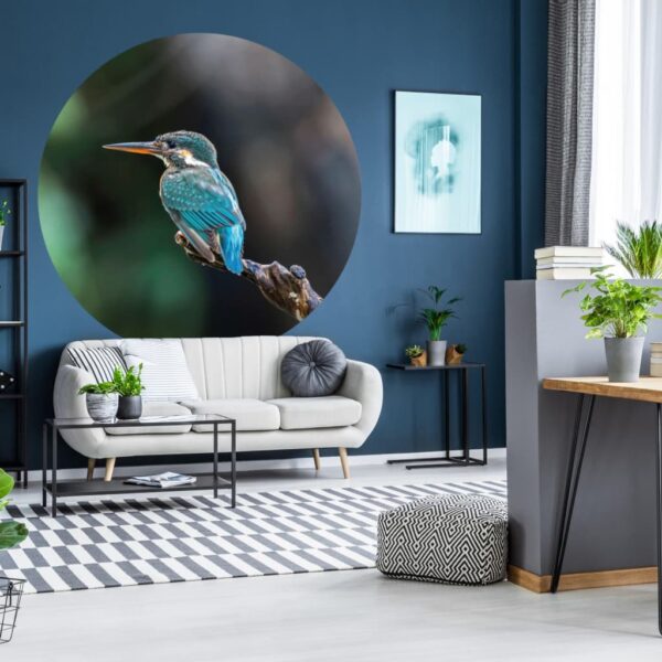 WallArt Tapet cirkelformad The Kingfisher 142,5 cm - Bild 4