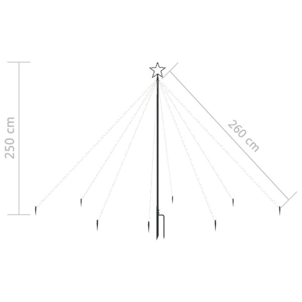 Julgran LED inomhus/utomhus 400 lysdioder 2,5 m - Bild 8