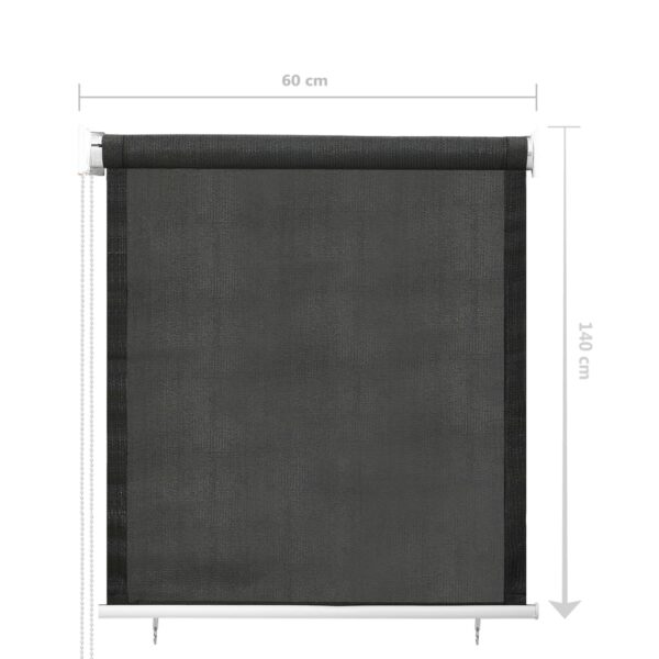 Rullgardin utomhus 60x140 cm antracit - Bild 6