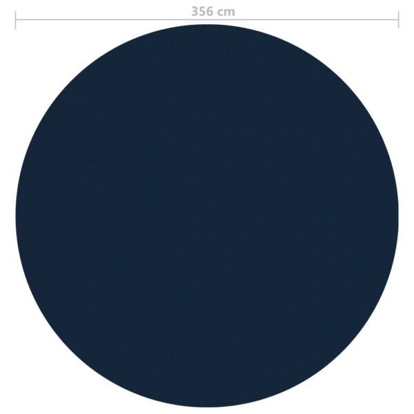 Värmeduk för pool PE 356 cm svart och blå - Bild 5