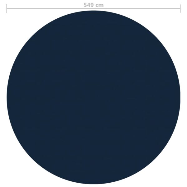 Värmeduk för pool PE 549 cm svart och blå - Bild 5