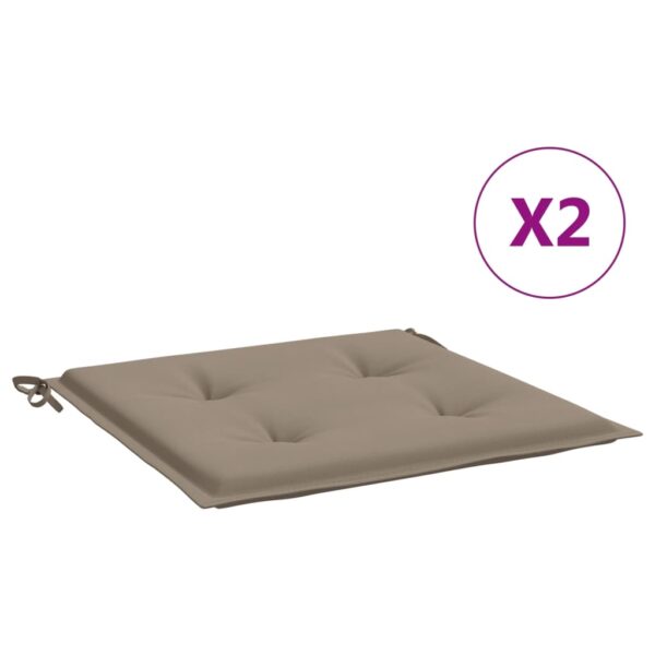 Stolsdynor 2 st taupe 40x40x3 cm oxfordtyg - Bild 2