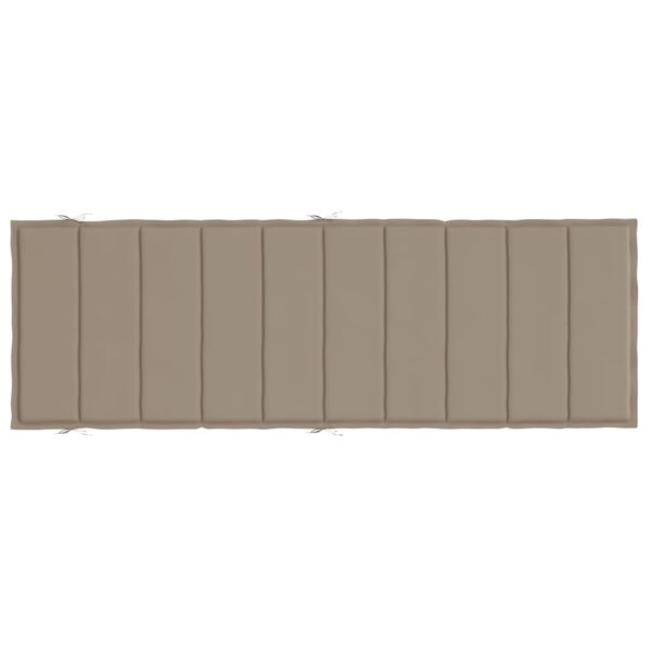 Solsängsdyna taupe 186x58x3 cm oxfordtyg - Bild 5