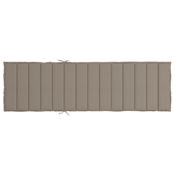 Solsängsdyna taupe 200x50x3 cm oxfordtyg - Bild 5