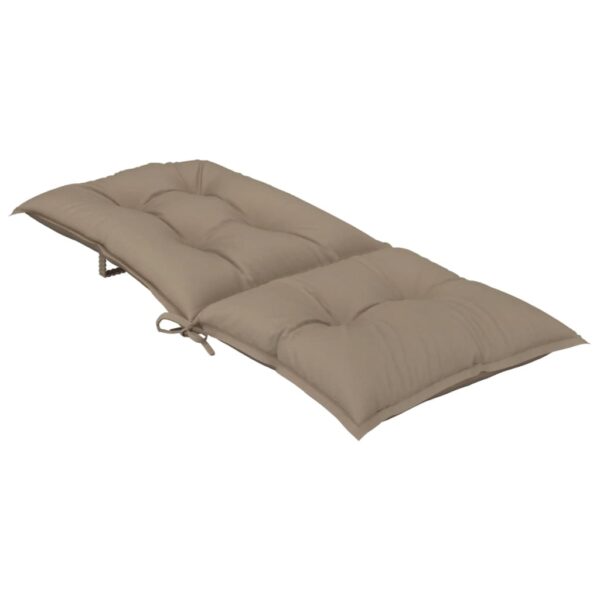 Stolsdynor 2 st taupe 120x50x7 cm tyg - Bild 5