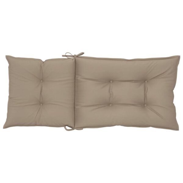 Stolsdynor 2 st taupe 120x50x7 cm tyg - Bild 6