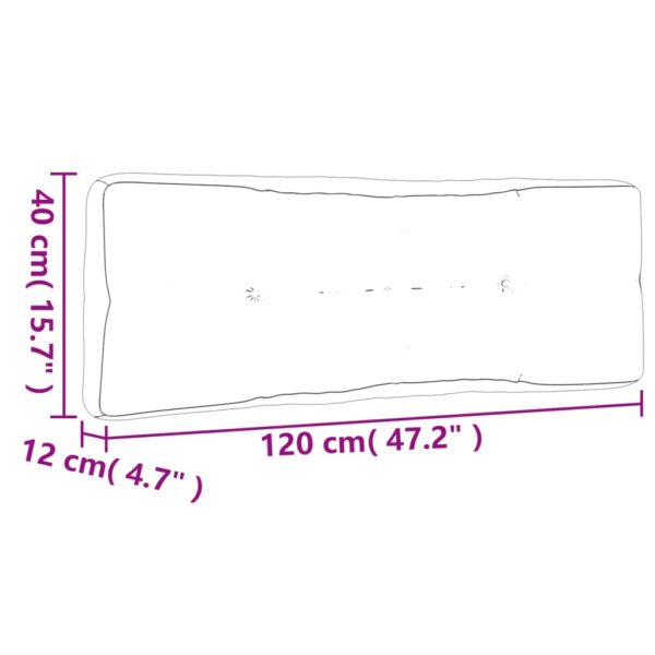 Palldyna röd 120x40x12 cm tyg - Bild 10