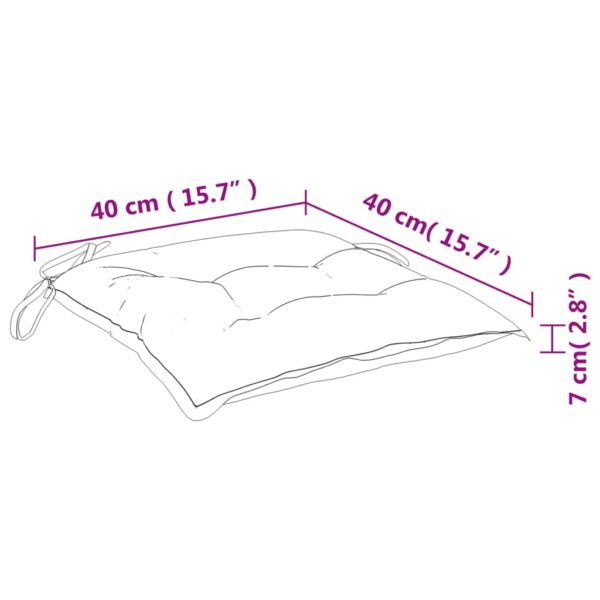 Stolsdynor 2 st antracit 40x40x7 cm oxfordtyg - Bild 8