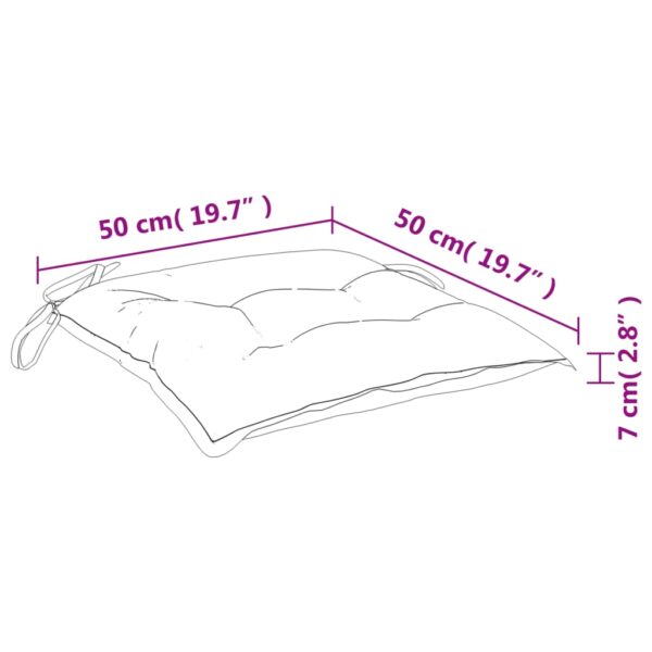 Stolsdynor 2 st antracit 50x50x7 cm oxfordtyg - Bild 8