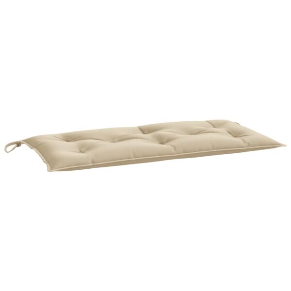 Bänkdyna för trädgården beige 100x50x7 cm oxfordtyg - Bild 2