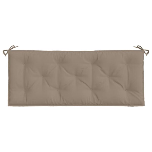 Bänkdyna för trädgården taupe 120x50x7 cm oxfordtyg - Bild 4