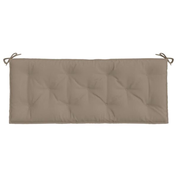 Bänkdynor för trädgården 2st Taupe 120x50x7cm oxfordtyg - Bild 5