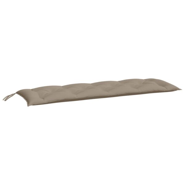 Bänkdynor för trädgården 2st Taupe 150x50x7cm oxfordtyg - Bild 4