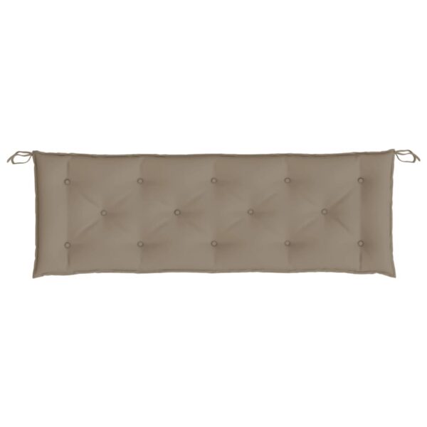 Bänkdynor för trädgården 2st Taupe 150x50x7cm oxfordtyg - Bild 6