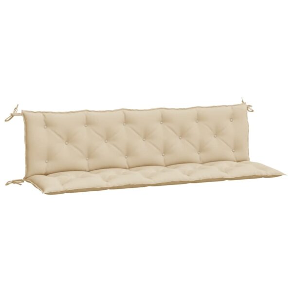 Bänkdynor för trädgården 2st beige 180x50x7cm oxfordtyg - Bild 5