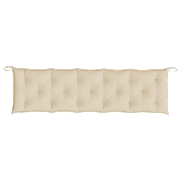 Bänkdynor för trädgården 2st beige 180x50x7cm oxfordtyg - Bild 6