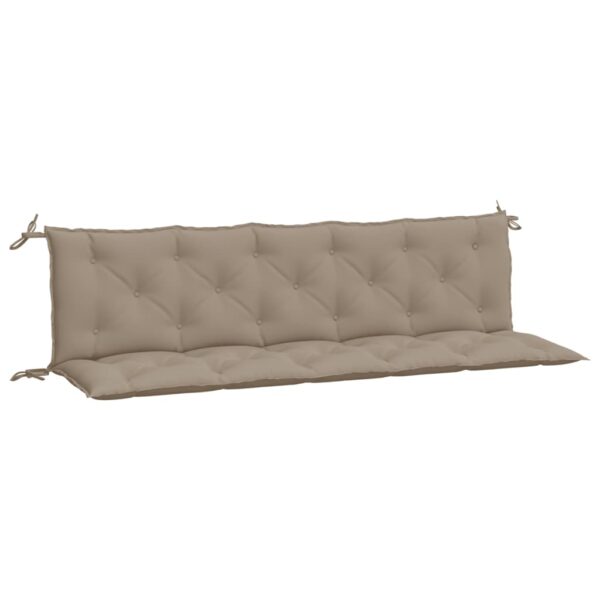 Bänkdynor för trädgården 2st Taupe 180x50x7cm oxfordtyg - Bild 5