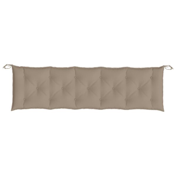 Bänkdynor för trädgården 2st Taupe 180x50x7cm oxfordtyg - Bild 6