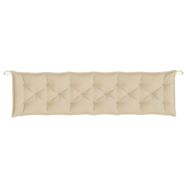 Bänkdynor för trädgården 2st beige 200x50x7cm oxfordtyg - Bild 5