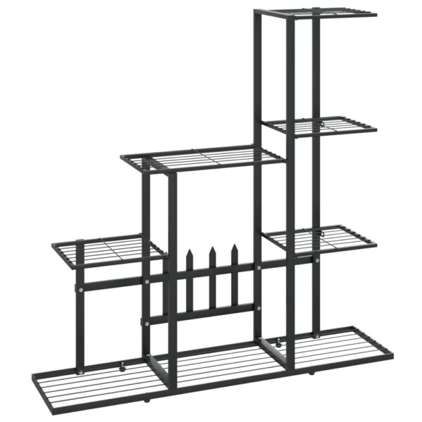 Växtställ 94,5x25x88 cm svart metall - Bild 2