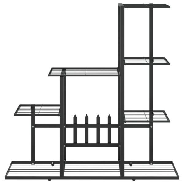 Växtställ 94,5x25x88 cm svart metall - Bild 3