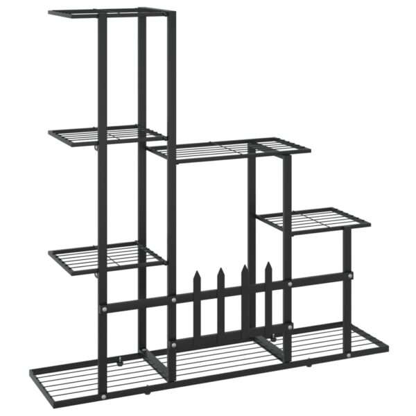 Växtställ 94,5x25x88 cm svart metall - Bild 5