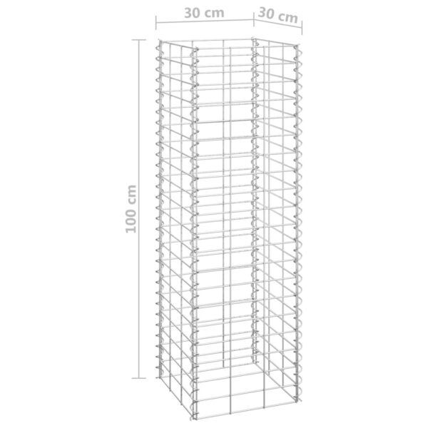 Gabioner 3 st 30x30x100 cm järn - Bild 6