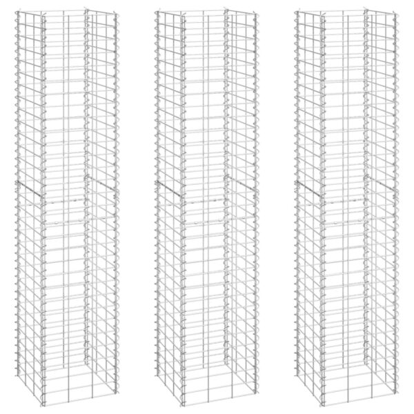 Gabioner 3 st 30x30x150 cm järn - Bild 2