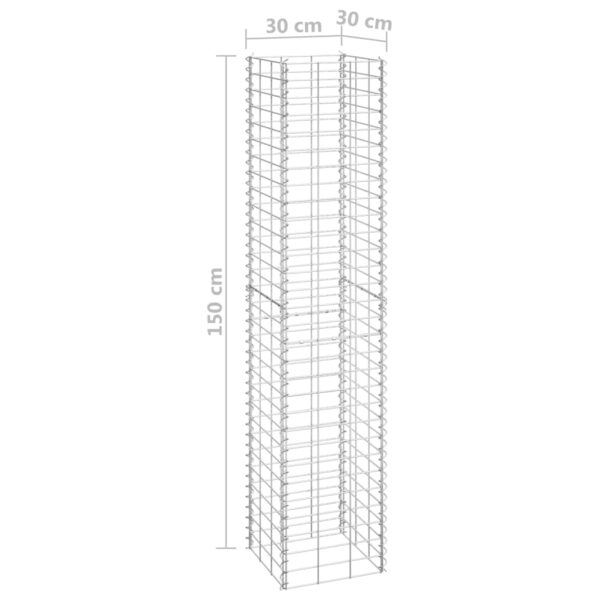 Gabioner 3 st 30x30x150 cm järn - Bild 6