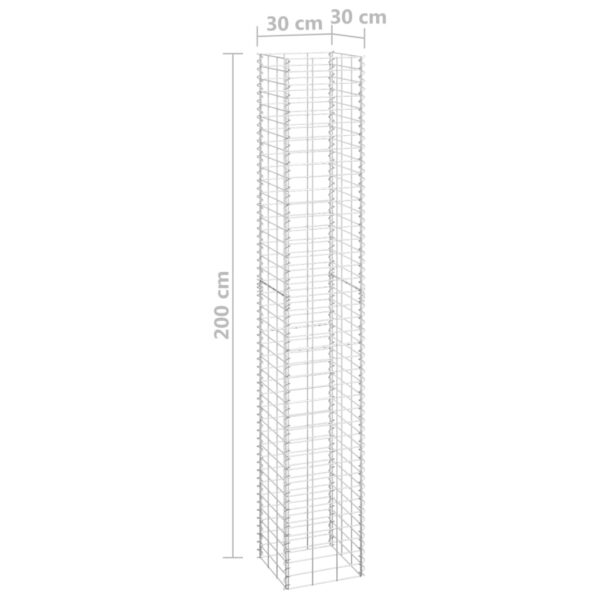 Gabioner 3 st 30x30x200 cm järn - Bild 6