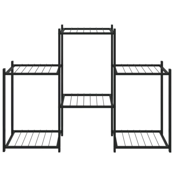 Växtställ 83x25x60 cm svart järn - Bild 3