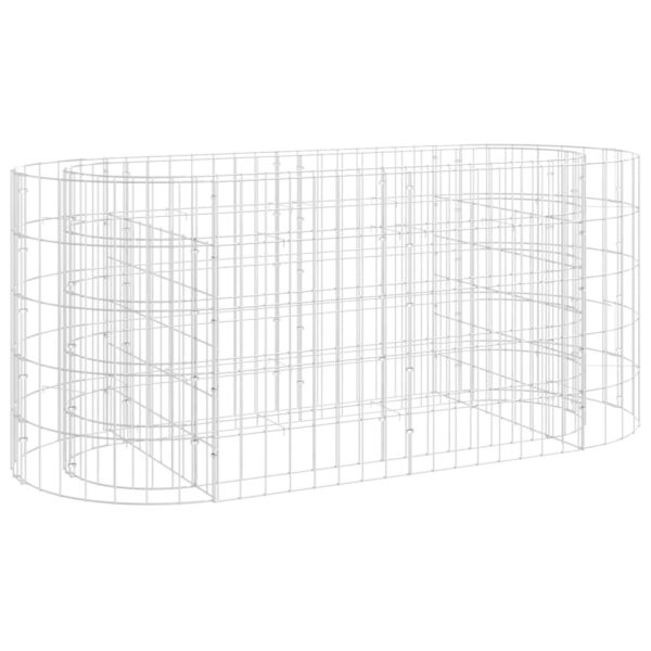 Planteringsgabion galvaniserat järn 120x50x50 cm - Bild 2