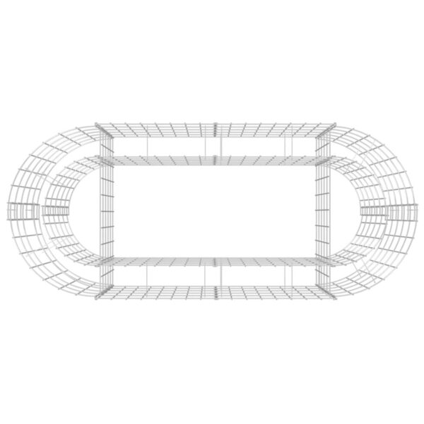 Planteringsgabion galvaniserat järn 120x50x50 cm - Bild 6