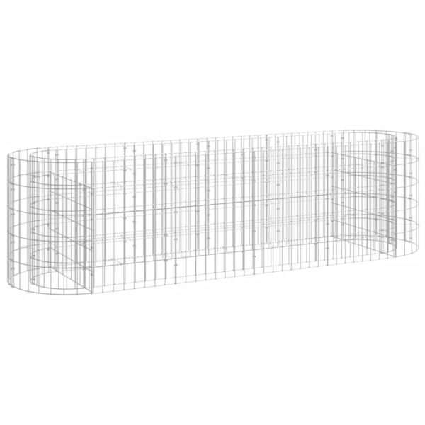 Planteringsgabion galvaniserat järn 190x50x50 cm - Bild 2