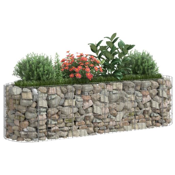 Planteringsgabion galvaniserat järn 190x50x50 cm - Bild 3