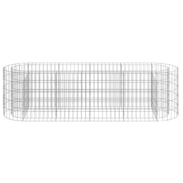 Planteringsgabion galvaniserat järn 190x50x50 cm - Bild 4