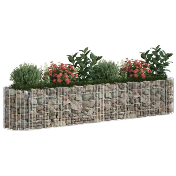 Planteringsgabion galvaniserat järn 260x50x50 cm - Bild 3